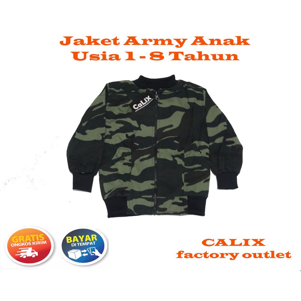 [PROMO SALE ] JAKET TENTARA ANAK MODEL SELETING CASUAL