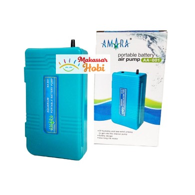 Amara AA-001 AA001 Aerator Pompa Udara Portable DC Baterai Aquarium