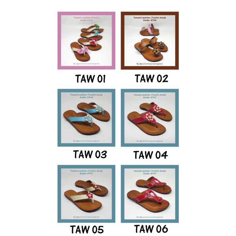 SANDAL KULIT ANAK/ SANDAL KULIT ANAK WANITA/ TASLIR ANAK WANITA