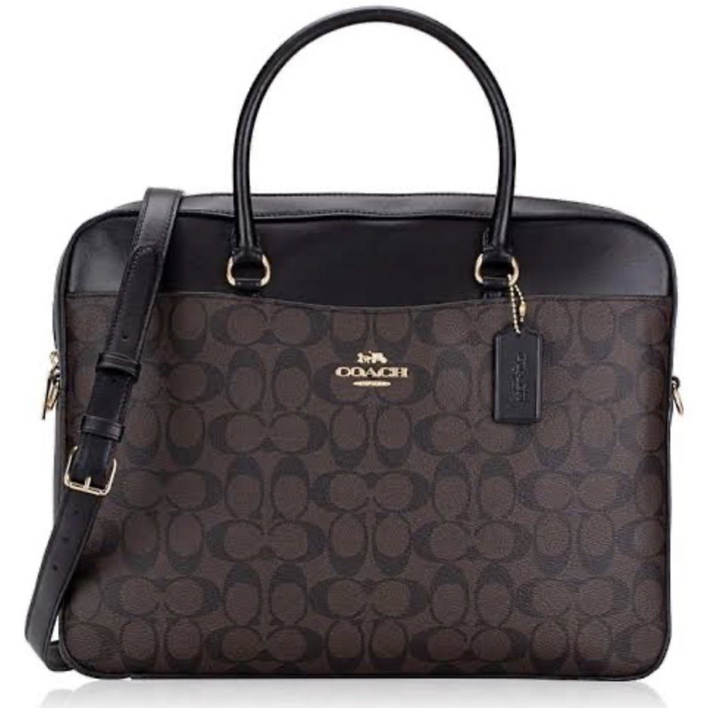 Jual Brand New Coach Signature Laptop Bag Asli Indonesia