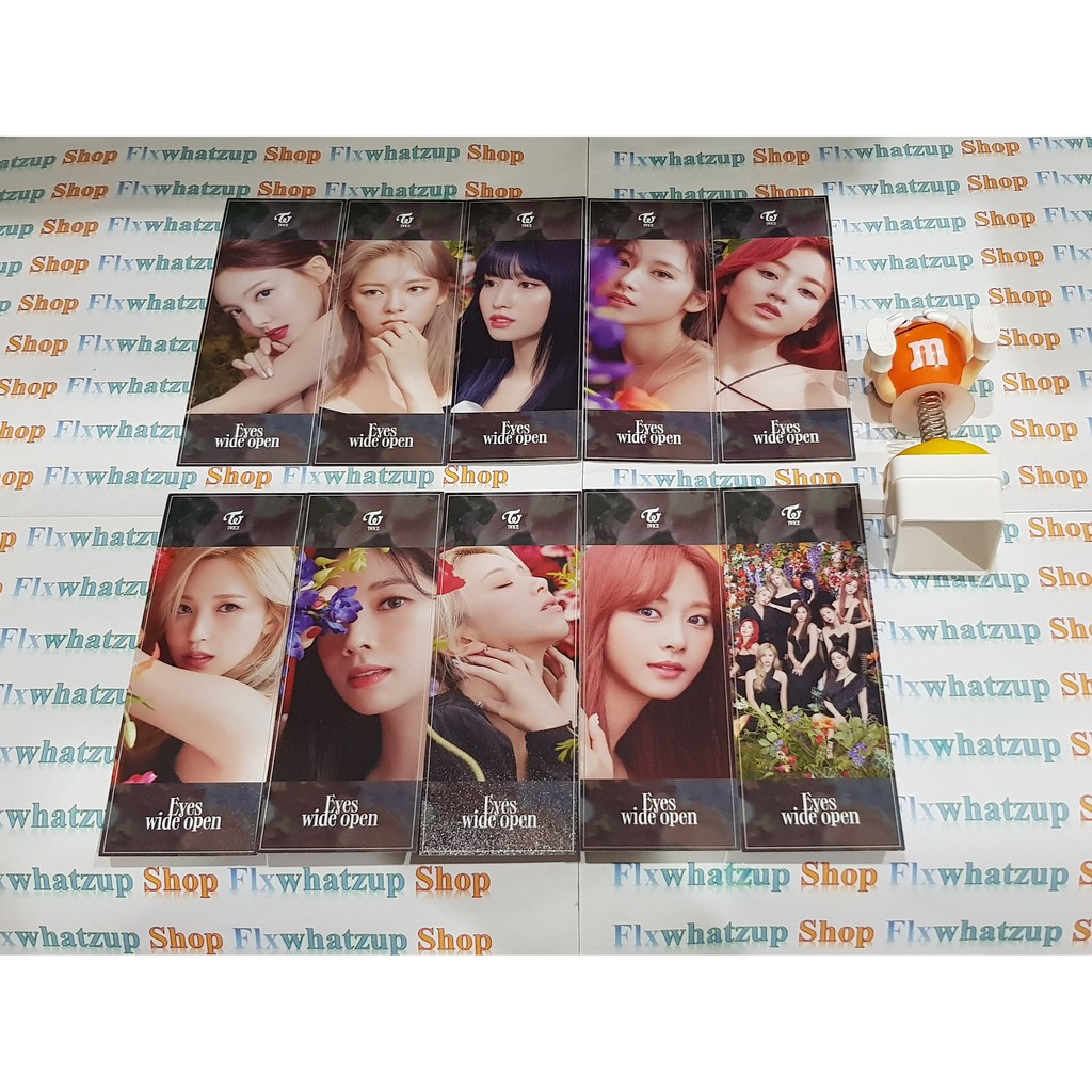 Twice Official EYES WIDE OPEN - Photocards