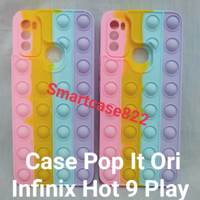 Casing Pop It Infinix Hot 9 Play Kesing Hape Infinix Hot 9 Play Rainbow Softcase Pelangi Pilihan Ter