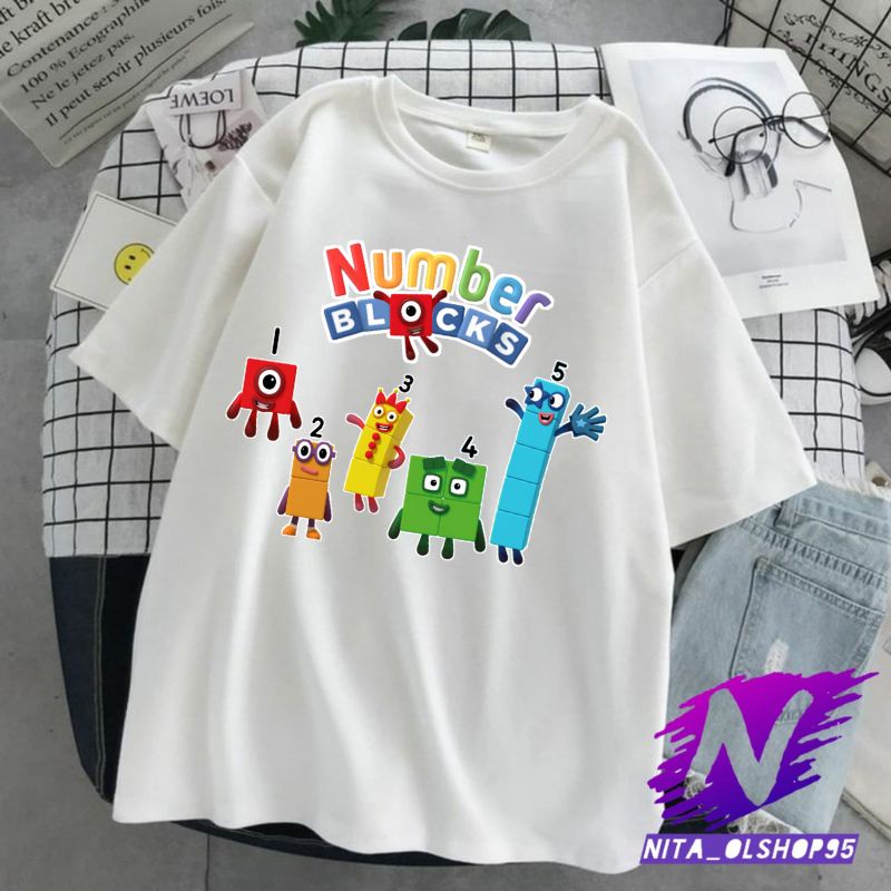 BAJU ANAK NUMBER BLOCKS kaos anak number blocks KAOS NOMBER BLOCKS