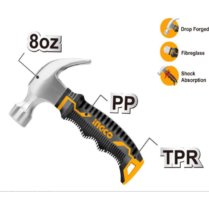 Jual Palu Mini, Palu Kambing, Martil, Hammer Claw Ingco Shopee