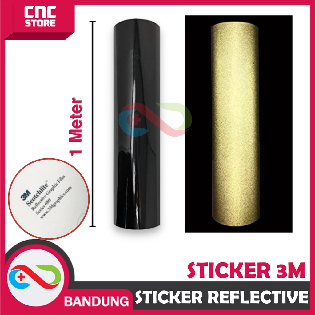 STIKER STICKER PLAT NOMOR 3M 680 85 BLACK REFLEKTIF NYALA PUTIH 120CM X 100CM