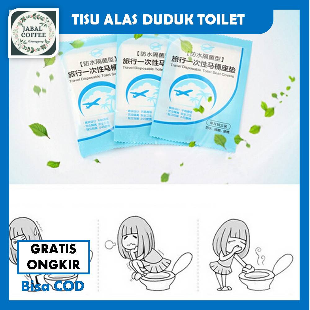 Travel Toilet Seat Cover Disposable / Alas Duduk Kloset Kertas / Alas Duduk Kloset J136