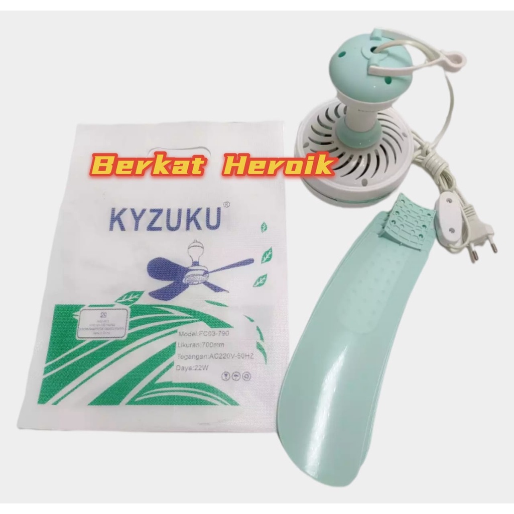 Kipas  Angin  Gantung Helifan 4 baling 22w   merk kyzuku