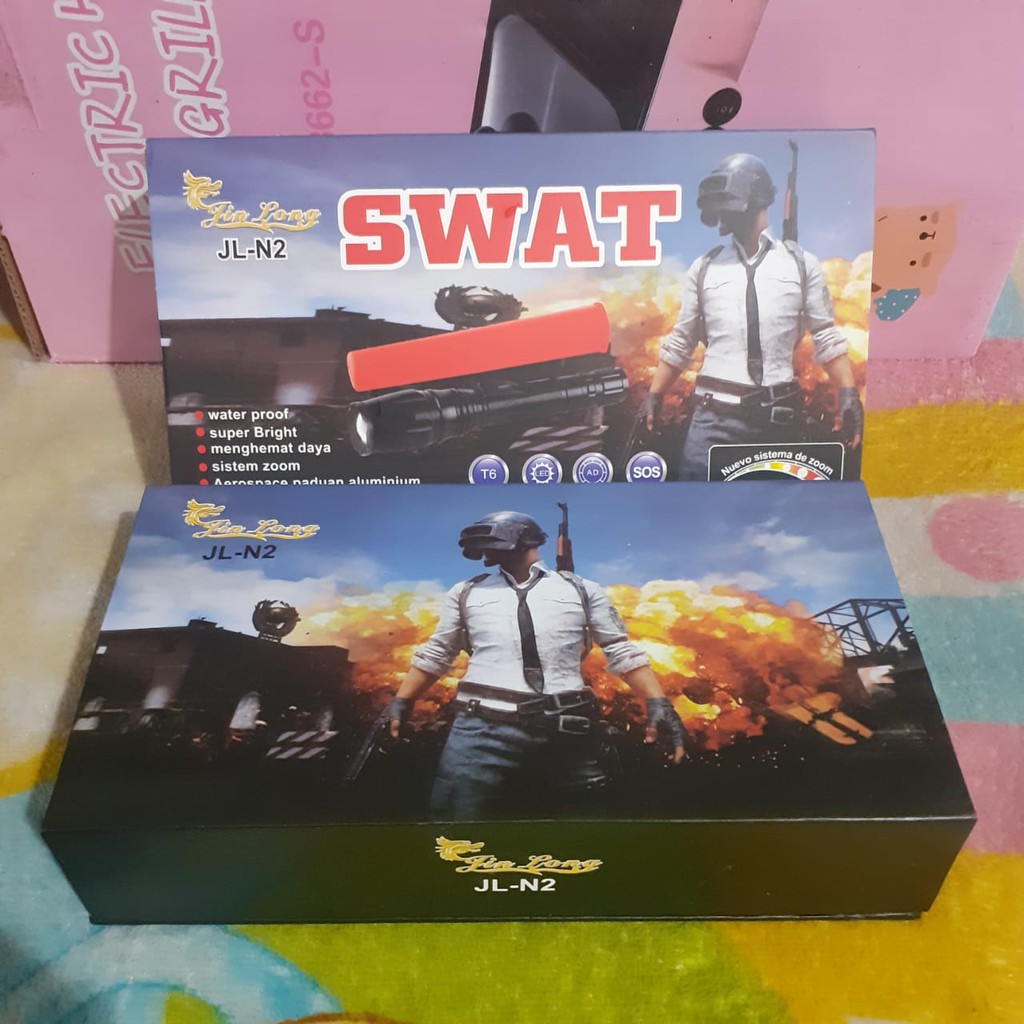SENTER SWAT POLICE JL N2 SENTER LED JL-N2 SENTER POLISI JINLONG 100% original UKURAN MEDIUM JLN2