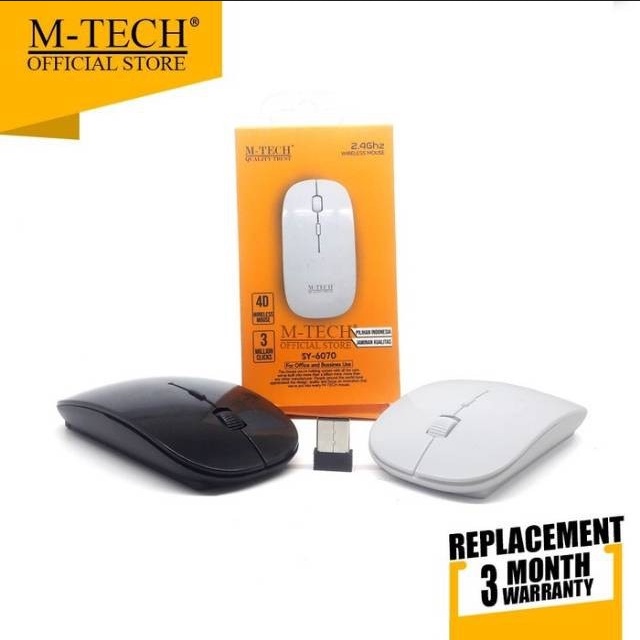 Mouse Mtech 6070 Mouse Wireless PC Komputer Laptop