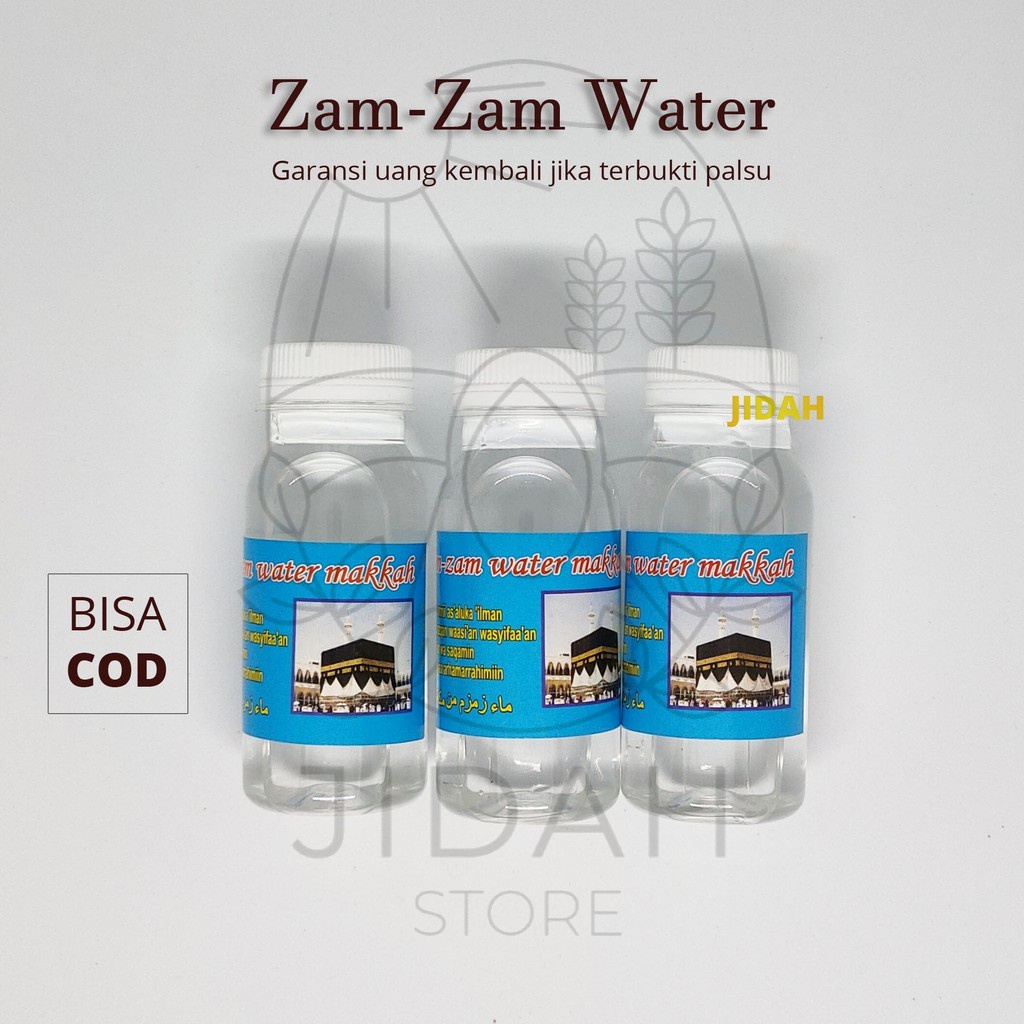 Air Zam-Zam 100% ASLI bergaransi zamzam 80 ml asli arab saudi oleh oleh haji