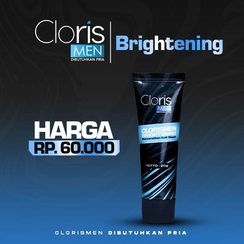 Clorismen Brightening Cream Krim Pemutih Wajah Pria LAKI