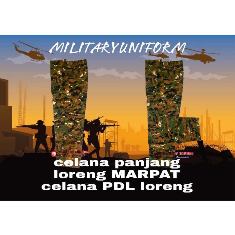 CELANA PENDEK LORENG CELANA ARMY RIFSTOK