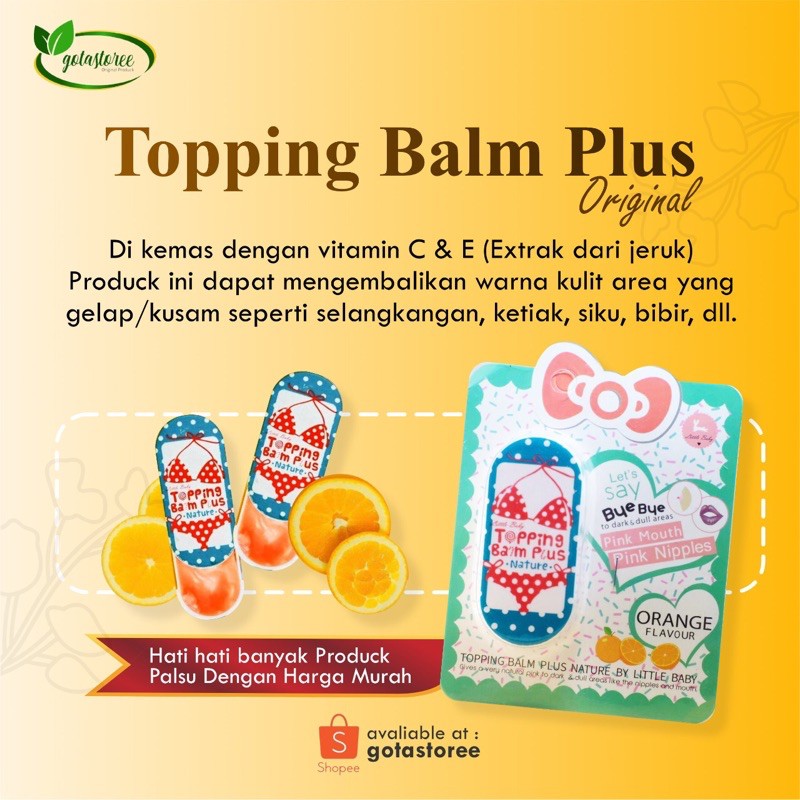 Topping Balm Original 100% | Vitamin C untuk Kulit