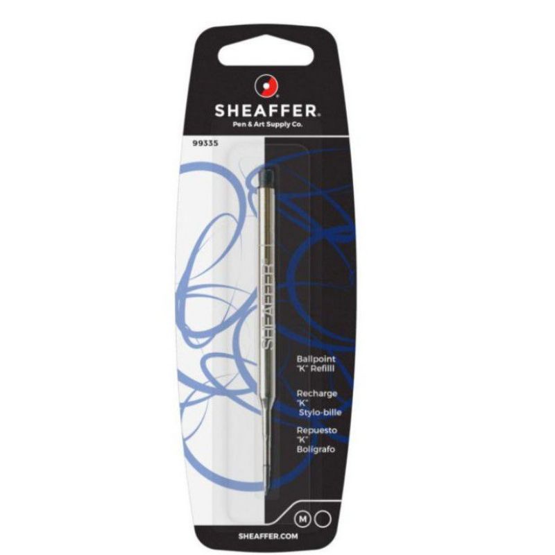 

Sheaffer Ballpoint Refill "K" Style-Black Medium-Blster Card
