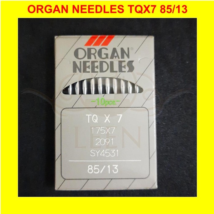 Jarum ORGAN Needles TQx7 13 Ori TQ X 7 Mesin Pasang Kancing Juki LEEN