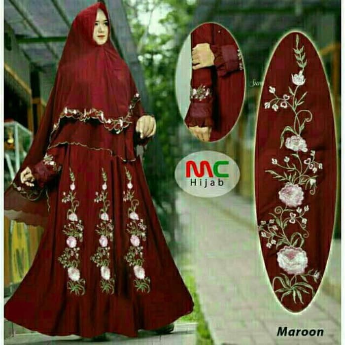 Baju Busana Muslim Wanita Gamis Syari Pesta Arabella Ceruti Terbaru