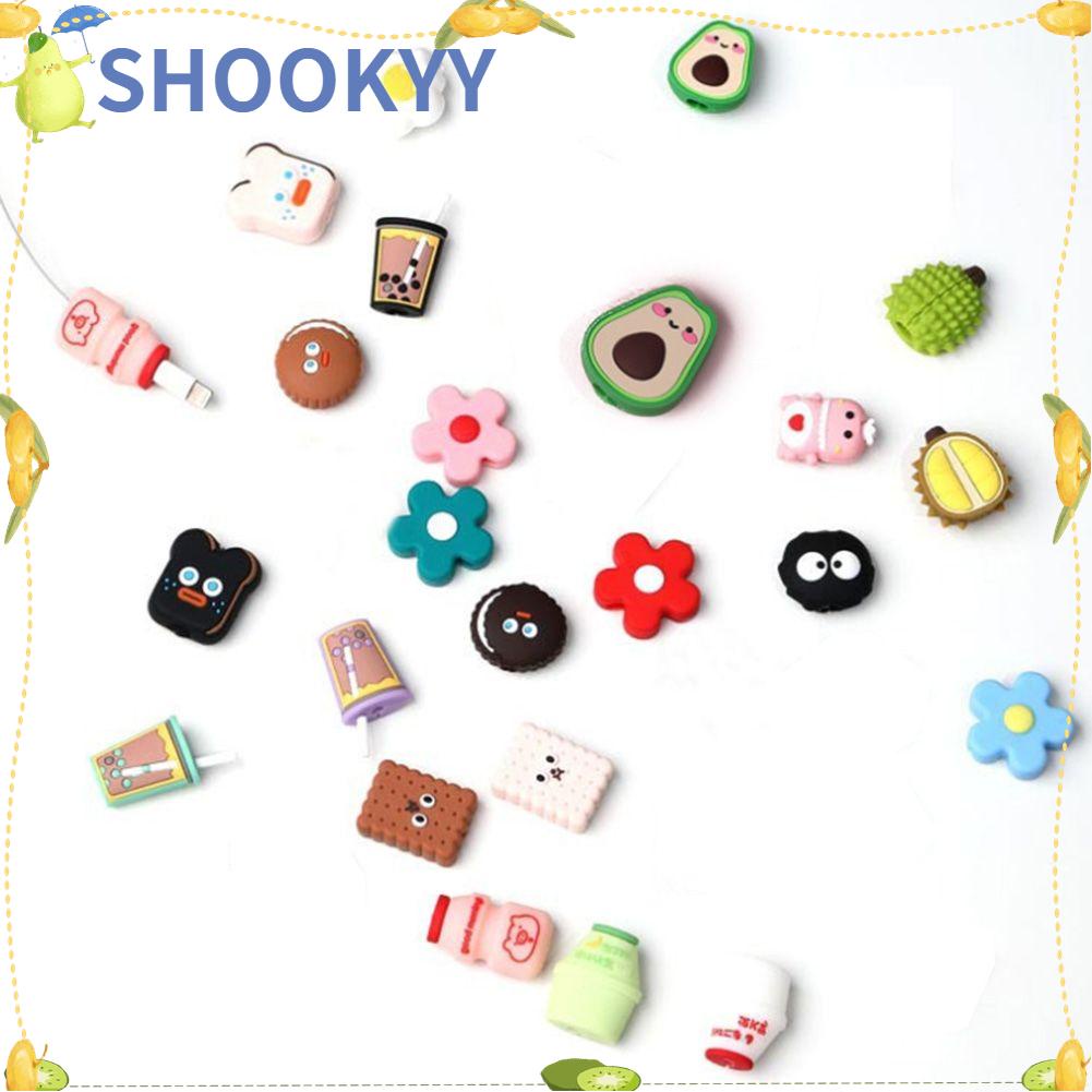 Chookey Pelindung Kabel Data / Charger Bentuk Buah / Hewan Kartun