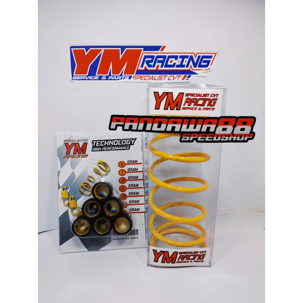 ROLLER 1SET (6pcs) + PER CVT 1500RPM KURAWA RACING ALL MATIC | (Beat/Mio/Vario/Scoopy/Nmax/Aerox/Genio/PCX/X Ride/Fino/Lexy/Xeon/Spacy)