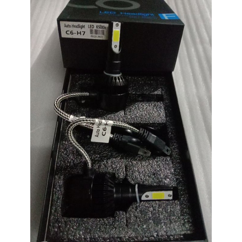 lampu LED mobil CoB C6 HB 4 H7