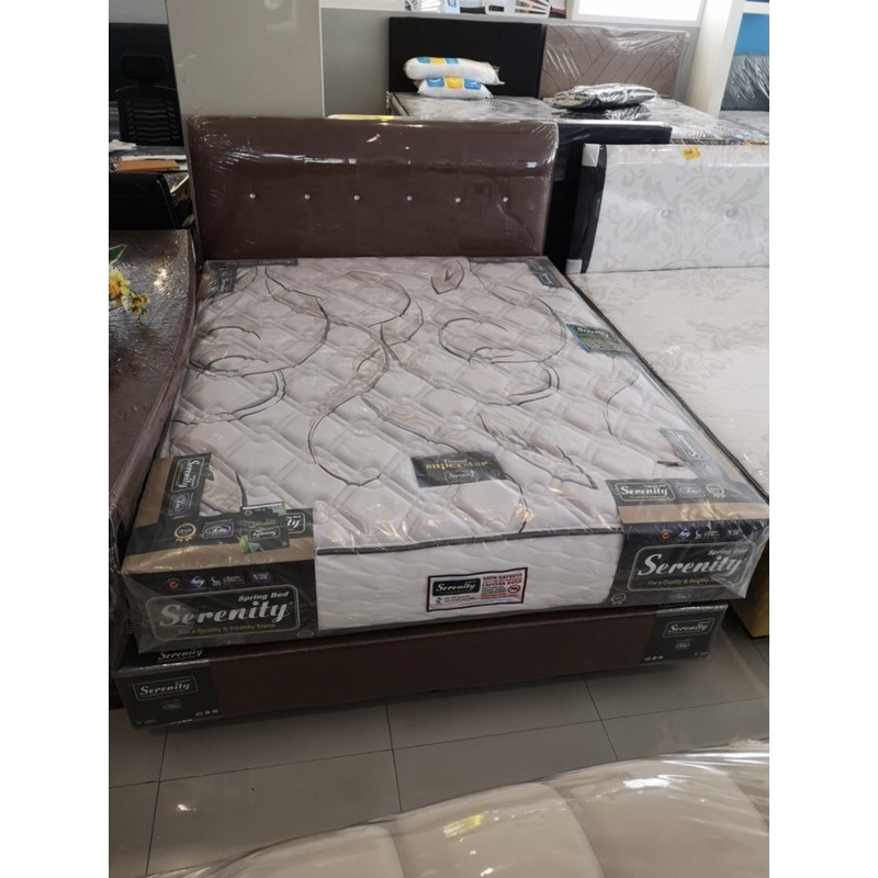 springbed matras kasur serenity by elite promo murah ready stock makassar anti bakteri jamur garansi