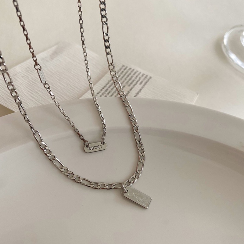 Kalung KL68 2pcs / Necklace / Aksesoris / Accessories Kalung Unik Lucu / Perhiasan Rantai Fashion Wanita/ Deluna/BB