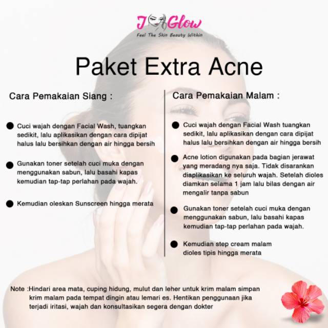 Jglow Skincare Paket Extra Acne Totol Whitening Skin Cream Glowing(isi 5 item)KEMASAN TERBARU