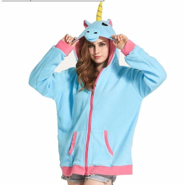 jaket hoodie unicorn