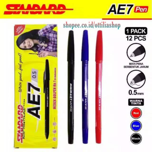 

PULPEN STANDARD SATUAN TINTA 0,5 TINTA HITAM, BIRU, MERAH