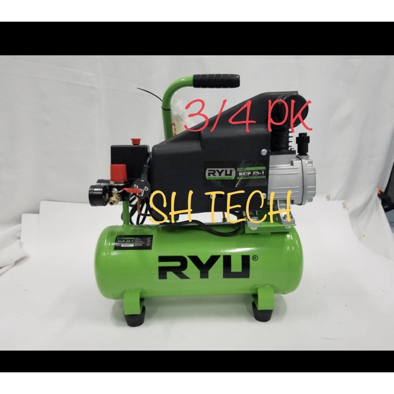 COMPRESSOR RYU RCP 75 - 1 RCP75-1 KOMPRESOR 3/4 HP 10 LITER