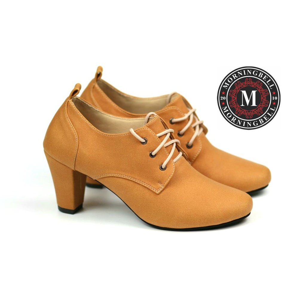 SEPATU WANITA HEELS BOOT CAMEL MORNINGBELL