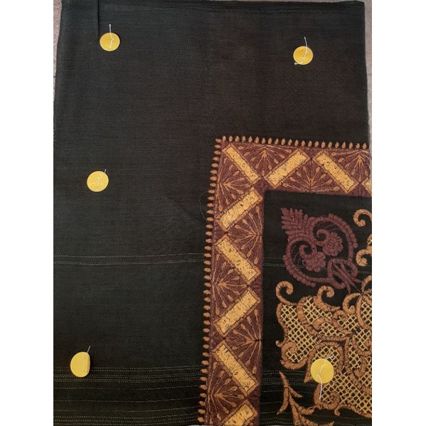 Imamah Sorban Yaman Hitam Premium Bordir