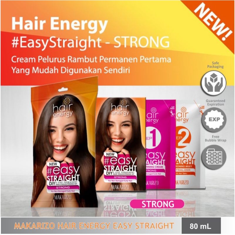 Jual Makarizo Hair Energy New Easy Straight Mild Medium Strong 80 Ml Shopee Indonesia 