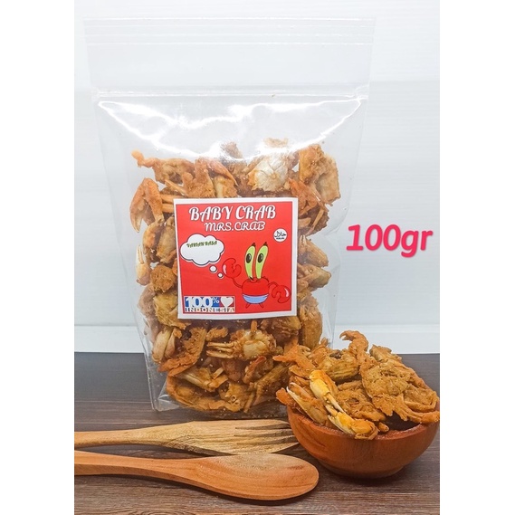 

BABY CRAB KRISPY 100gr || KEPITING KRIUK | KRISPY | HALAL | CAMILAN SEHAT HALAL SNACK SEAFOOD / CRAB KRIPS