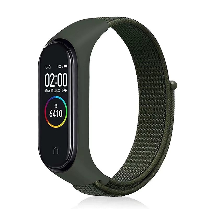 [INSTAN/COD] STRAP XIAOMI MI BAND 3/4 5/6 nylon tali nylon velcro band