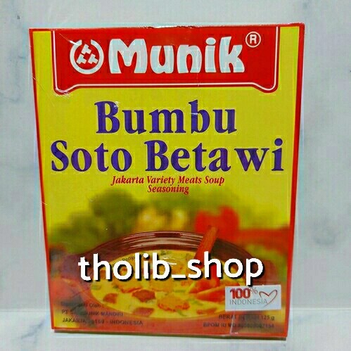 

Munik bumbu soto betawi 125 gr box