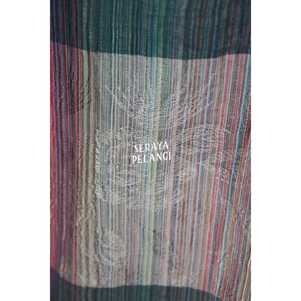 Pashmina Lurik | Motif Bunga/Garis | Selendang | Scarf | Syal | Shawl | Pasmina | Souvenir | Hadiah