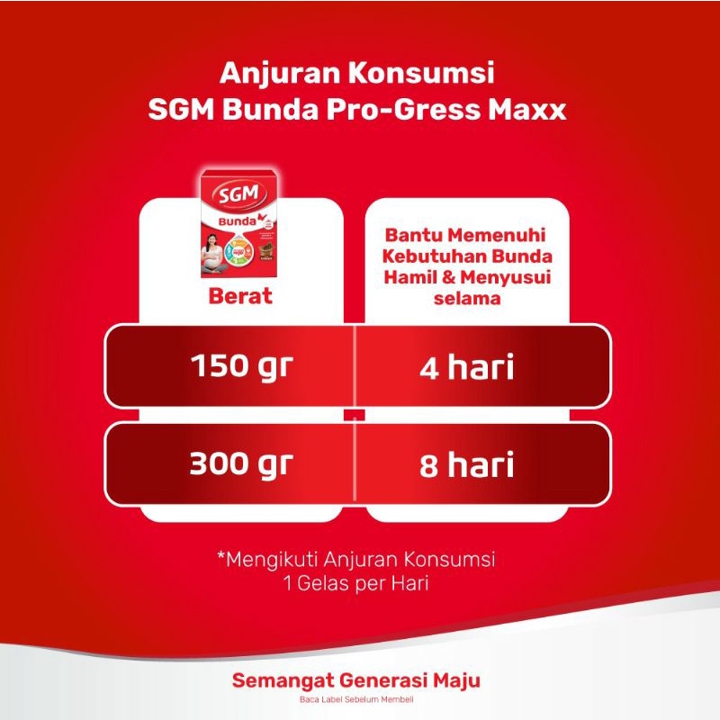 SGM Bunda Pro-GressMaxx Tinggi Zat Besi Susu Bubuk hamil dan menyusui | 150GR