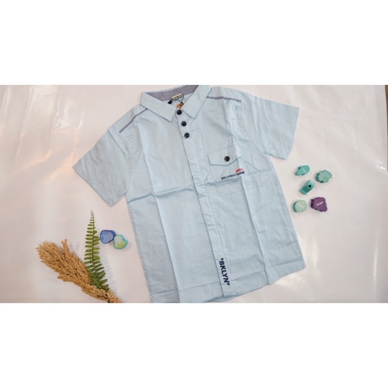 Uson Kemeja Pendek Anak Laki Laki 4-10 Tahun Lengan Pendek // Uson Short Sleeve Shirt Anak Laki Laki