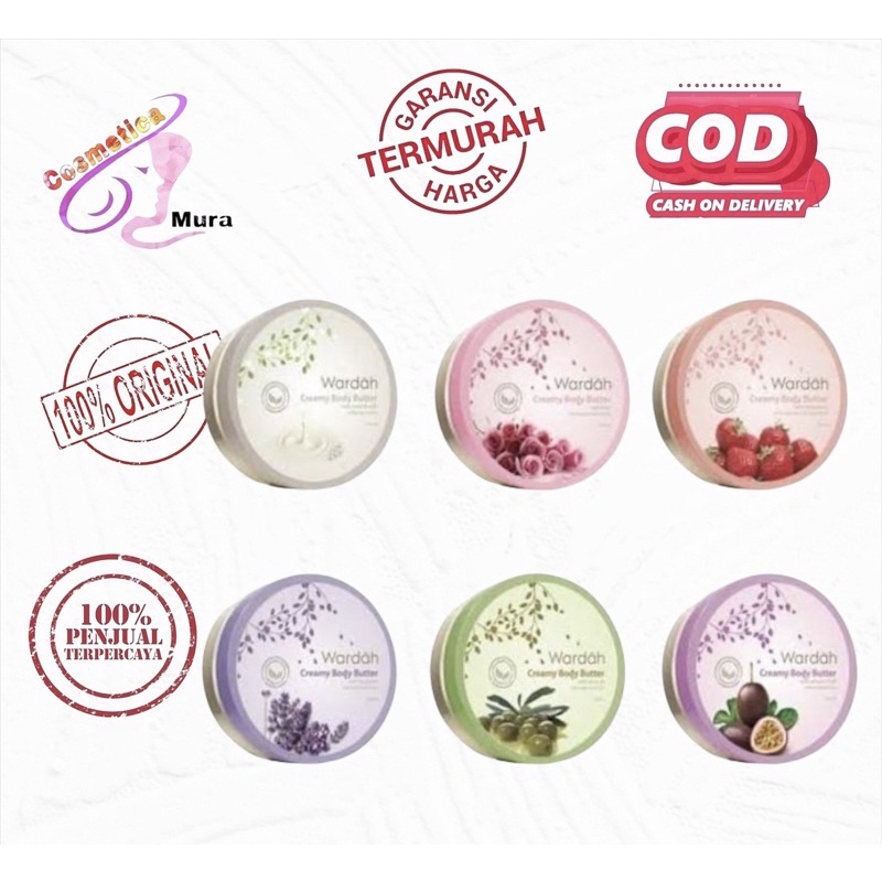 [ 50 ml ] wardah creamy body butter 50 ml || wardah body butter