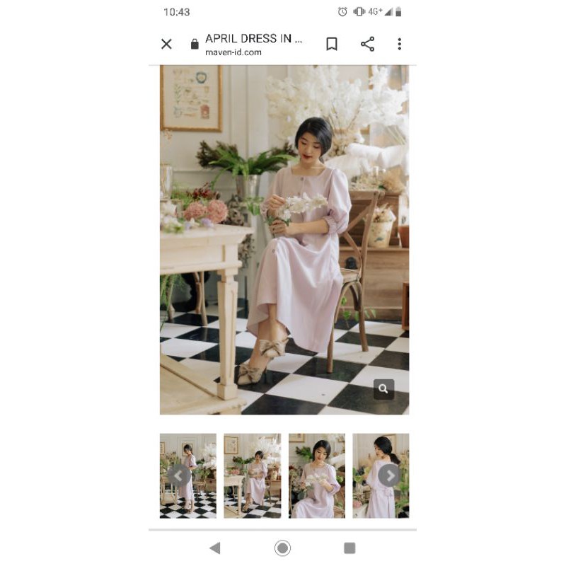 APRIL DRESS IN LILLAC MAVEN