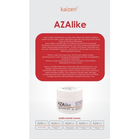 SKIN CLINIC KAIZEN AZAlike Night Cream With Retinol CREAM Malam Retinol Penghilang Flek Kerutan Kusa