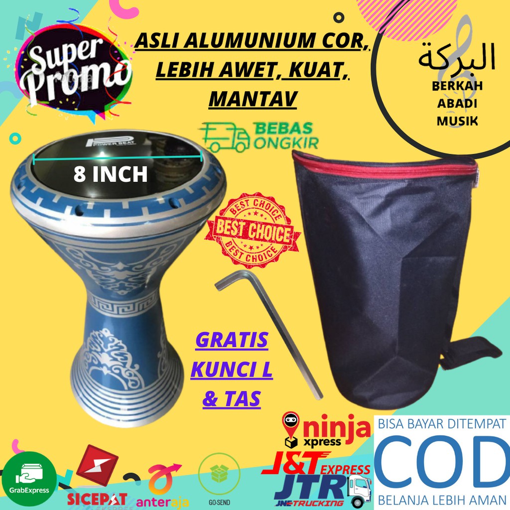 Darbuka 8 inch darbuka alumunium cor 8 tumbuk darbuka dumbuk darbuka calti darbuka calty tabla