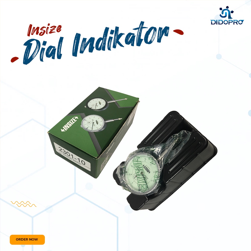 Dial Indicator INSIZE 2301 - 10 ( 10 x 0.01mm ) Alat Ukur