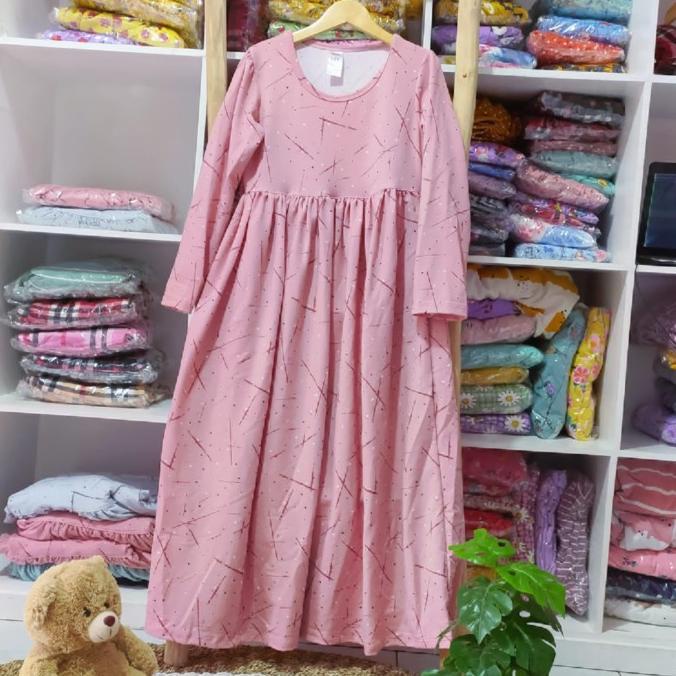 Gamis Anak Babyterry Original usia 7-12 tahun, Longdress gamis kaos
