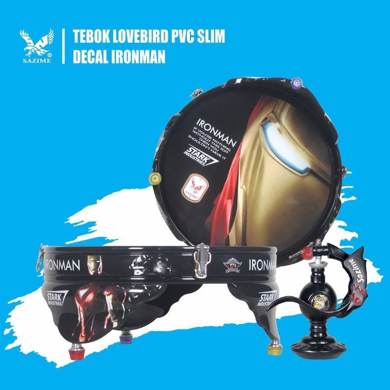 Tebok Lovebird Sazime Decal Ironman