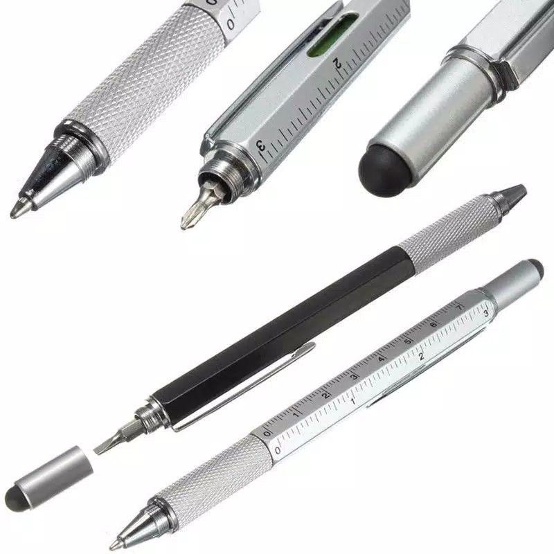 Pen Stylus Layar Sentuh 6 In 1 Multifungsi