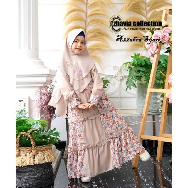 GAMIS SYARI AZZAHRA ANAK ORIGINAL BY ZHAVIA COLLECTION