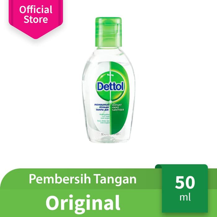 Dettol Hand Sanitizer Original 50 Ml Botol Shopee Indonesia