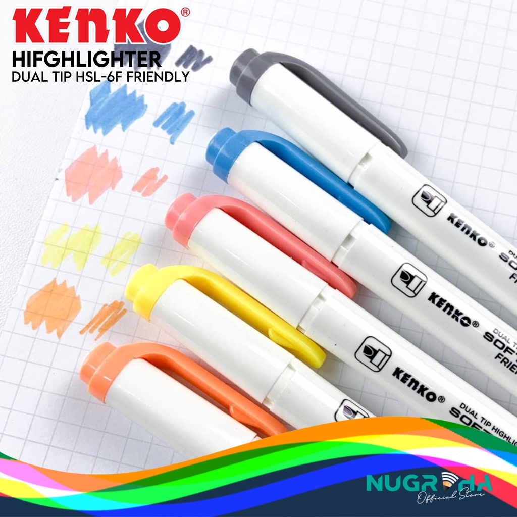 

HIGHLIGHTER KENKO DUAL TIP HSL-6F FRIENDLY