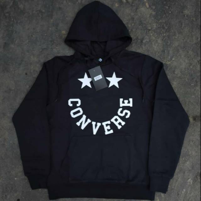 HOODIE CONVERSE BLACK/ JAKET CONVERSE/ HOODIE/ OVERSIZE